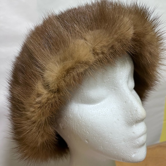 Vintage Bamburger’s Brown Mink Hat - Picture 1 of 12
